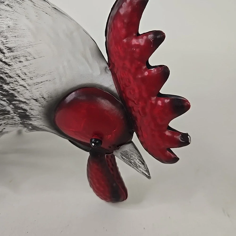White‎ Decorative Rooster 10